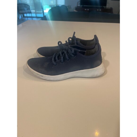 Allbirds Womens Tree Runners Navy Blue Lightweight Sneakers Size 8 - Picture 3 of 6